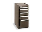 UPC 094703434521 product image for Side Tool Cabinet, 5 Drawer, 18 In D, Brown | upcitemdb.com