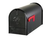 BLK LG T2 Rural Mailbox