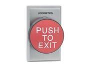 Push to Exit Button Red Steel