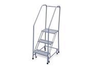 Rolling Ladder Assembled Handrail Platform 30 In H