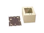 Steel Deep Switch and Receptacle Box For Use With 500 and 700 Raceways Ivory