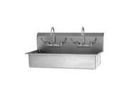 Two Person Wash Station SS Wall Mount