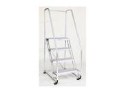 Rolling Ladder Handrail Platform 50 In H