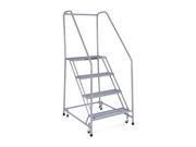 Rolling Ladder Assembled Handrail Platform 40 In H