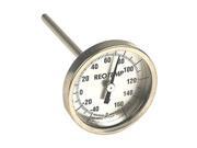 REOTEMP HH1202C53PS Bimetal Therm 2 3 8 In Dial 10to100C