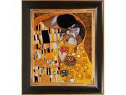 "the Kiss" By Gustav Klimt Framed Hand Painted Art
