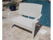 Hospitality Rattan Grenada - Viro Fiber White Wash Patio Loveseat