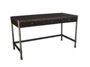 Hammary Structure Credenza Desk in Heavily Distressed Brown Finish