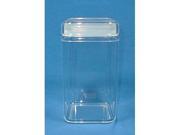 Canister - Square Acrylic - 65oz - by U.S.  Acrylic