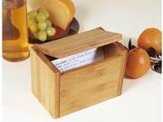Keep your favorite recipes organized and right at your fingertips with this decorative recipe box. This recipe box holds 4&quot;x6&quot; cards. The lid will keep your recipes clean and safe and will stay open as you look for your recipes. This wooden recipe box comes with index cards to keep your recipes in alphabetical order for easy findings. You can also use this box in your office to keep numbers and memos organized. This recipe card box is easy to clean. Simply hand wash with mild soap and cool water and thoroughly dry. To help maintain its appearance occasionally use mineral oil. For more recipe boxes please see the items below.  Made of&amp;nbsp;Eco-Friendly material, making it a great choice for any home!  Type: Buckets and Bins Color: Yellow