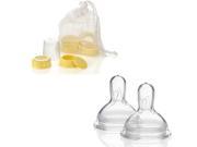 UPC 852659217113 product image for Medela Breastmilk Bottle Spare Parts WITH Three Medium-Flow Wide Base Nipples | upcitemdb.com