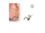 Sterling Silver Nail Ear Studs