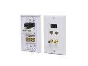 Eagle Aspen Wall Plate Dual F-81 3 GHz DIRECTV Approved Phone White 3 GHz Coax