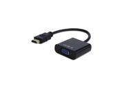Fosmon HDMI Male Input to VGA Female Adapter Converter Cable (9.5 inches) For PC Desktop, Laptop, NoteBook, HD DVD Player, Blue-Ray Player, HD DV (Black)