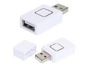 Fosmon USB 2.0 Extra Fast and LED Indicator for Charging Switch for Cellphones and Tablets - White