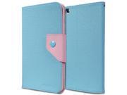 Fosmon OPUS-MIX Series Leather Folio Stand Case with Sleep / Wake Function for Samsung Galaxy Tab 3 8.0 Tablet - (Sky Blue / Pink) Fosmon OPUS-MIX Series Leather Folio Stand Case with Sleep / Wake Function for Samsung Galaxy Tab 3 8.0 Tablet - (Sky Blue / Pink)