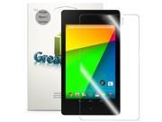 GreatShield Ultra Smooth Clear Screen Protector Film for Google Nexus 7 2nd Generation 2013 Tablet - LIFETIME WARRANTY (3 Pack)