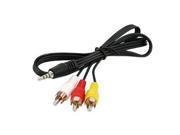 6FT 3.5 mm to 3 RCA AV Camcorder Video Cable Sony JVC 6