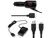 EZOPower Micro-USB 3.0 Car + Travel Charger + Cable for Samsung Galaxy NotePro 12.2 inch Tablet (SM-P900 / SM-P905) ? Black
