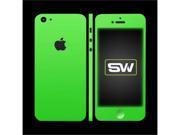 OEM Slickwraps Apple Iphone 5 Protective Skin & Screen Protector Film Guard - Glow In The Dark Green