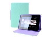 Mint/Lavender PU Leather Wallet Case & Magnetic Closure for Kindle Fire HD 7 2