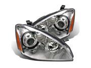 CG NISSAN ALTIMA 02-04 PROJECTOR HEADLIGHT CHROME CLEAR 