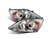 CG HONDA CR-V 07-08 PROJECTOR HEADLIGHT CHROME CLEAR AMBER 