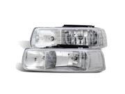 CG CHEVY SILVERADO 99-02 CRYSTAL HEADLIGHT 02-AZ-CL99-C PAIR