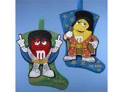 Pack Of 6 M&m Elvis Presley "the King" Felt Mini Christmas Stockings 7"
