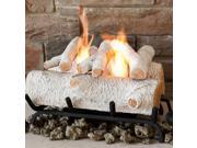Convert-to-Gel Log Set for Traditional FireplacesItem #2610-BNever lug wood or sweep ashes againFive realistic looking "birch" logs hold up to 2 cans of gel fuel Lift assembly allows easy access to replace fuel cansNo need to vent or open the flueIdeal for dormant fireplacesIncludes logs, wrought iron grate and decorative lava rocksGel fuel not includedDimensions: 14.5"H x 18"W x 13"D Material(s): iron/concrete/lava rocks