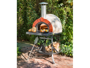 38 Red Brick Front Fully Assembled Outdoor Wood-Fired Stone Oven