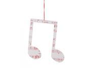 Christmas Traditions Beamed Notes Glitter Christmas Ornament