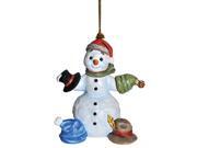 3" Snowfall Valley What Should I Wear Today Snowman With Hats Christmas Ornament