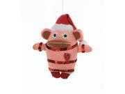 7.25" Ugly Cuties "maurice" The Monkey Plush Animal Christmas Ornament