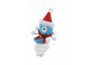 9" Ugly Cuties "stan" The Blue Alien Plush Animal Christmas Ornament