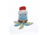5.25" Ugly Cuties "calvin" Blue Alien Octopus Plush Animal Christmas Ornament