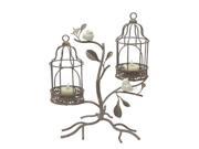UPC 762152810370 product image for Set of 2 Gray Antique-Style Bird Cage Tea Light Candle Holder Table Top Stands 1 | upcitemdb.com