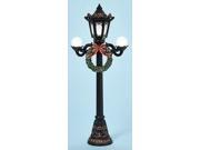 18" Amusements LED Lighted Black Street Lamp Post Decorative