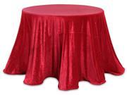 UPC 093422767828 product image for Set of 2 Decorative Red Sparkling Velour Round Tablecloths 96