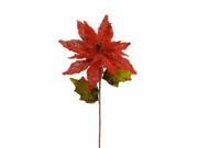 UPC 257554222475 product image for Pack of 12 Red Burlap Artificial Poinsettia Flower Decorative Christmas Stems 28 | upcitemdb.com