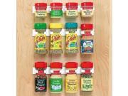 Spice Rack Storage Organizer Organizes 12 spice jars