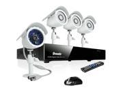 ZMODO 8CH H.264 Security DVR Video Surveillance System with 4 Day Night Cameras & 500GB HDD