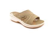 UPC 053449012301 product image for Clarks Daisy Sprout Womens Size 6 Beige Open Toe Slides Sandals Shoes | upcitemdb.com