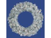 Vickerman 14793 - 30? Silver Wreath 70cl Lts 260t (b882331) 30 Inch Christmas Wreath