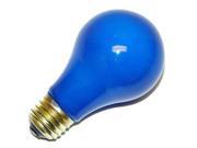Industrial Performance 60199 60A19 CERAMIC DARK BLUE 130V Standard Solid Ceramic Colored Light Bulb