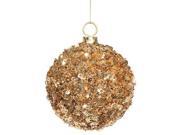 Vickerman 24308 - 2.75 Gold Sequin Ball Ornament