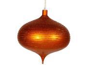 Vickerman 23716 - 8" Burnished Orange Matte Glitter Onion
