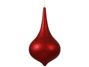 Vickerman 25462 - 24" Red Matte Glitter Onion Drop