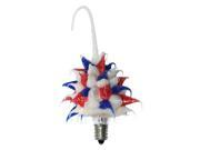 Vickie Jean s Creations 0142754 Americana Red White Blue Burst Silicone Candelabra Screw Base Light Bulb