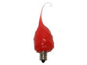 Vickie Jean s Creations 010004 Red Soft Tipped Silicone Candelabra Screw Base Light Bulb